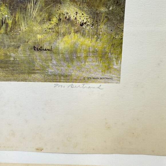 Mary Vincent Bertrand Boat‎ Print Signed Numbered Louisiana Artist - Picture 5 of 14